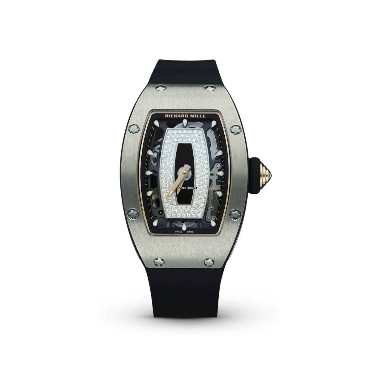 Richard Mille RM07-01 Plain White Gold Black Lips