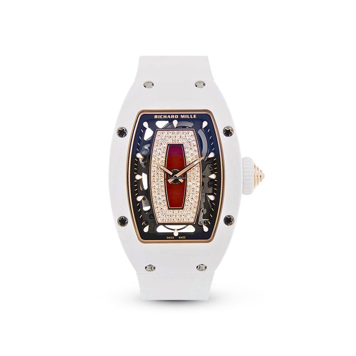 Richard Mille RM07-01 White Ceramic Red Lips