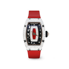 Richard Mille RM07-01 White Gold Snow Set Diamonds Red Lips