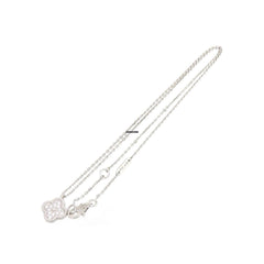 Van Cleef & Arpels Sweet Alhambra Pendant 18K White Gold Diamond VCARO85900