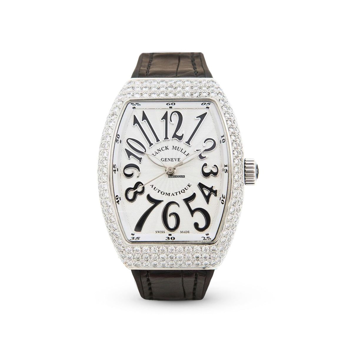 Franck Muller ;Vanguard V 32 SC AT FO AC.NR (BLC.NR AC) (White Dial, Black Numbers, Medium Aftersetting)