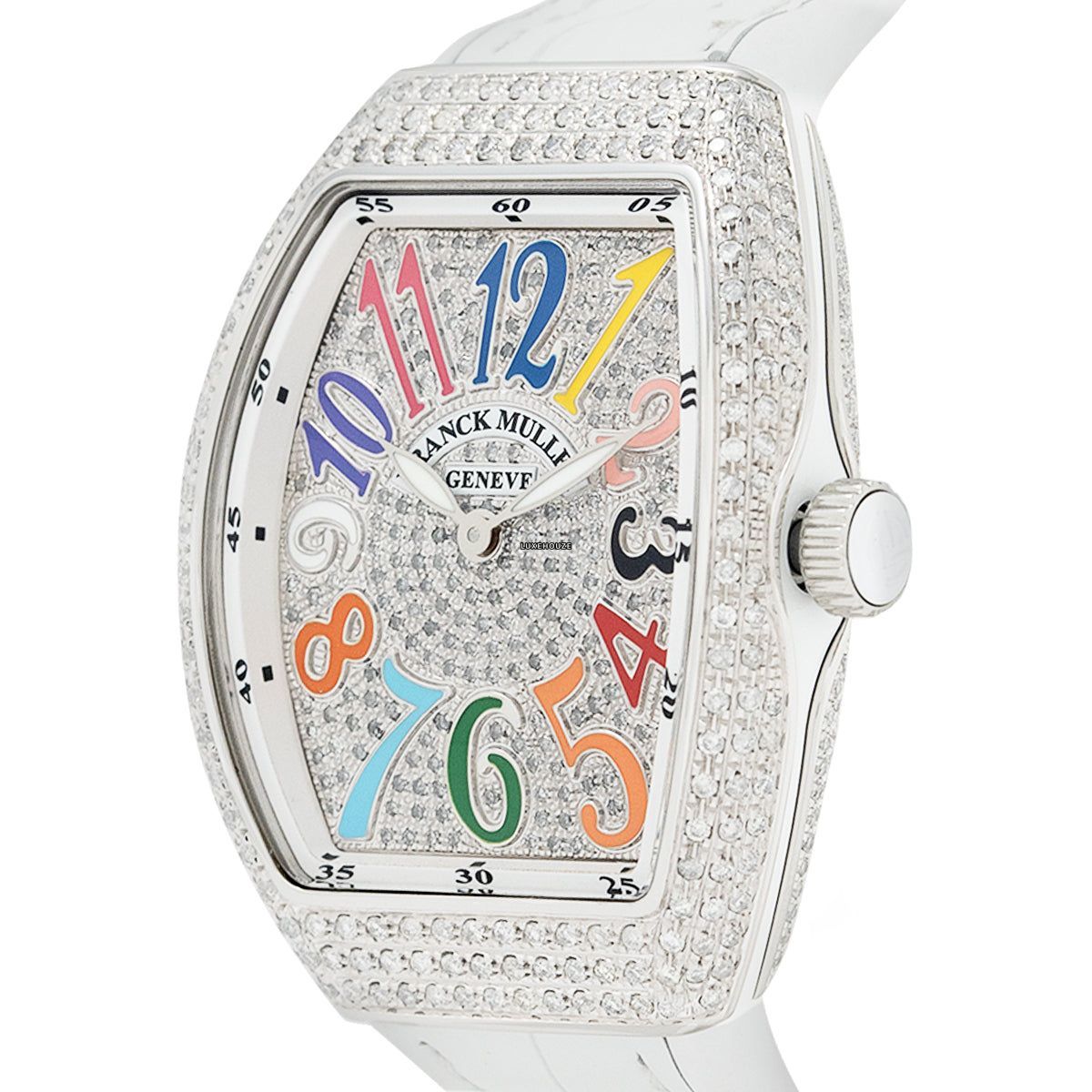 Franck Muller V 32 QZ.BLC (BLC.COL DRM AC) (Color of Dream, Full Aftersetting)