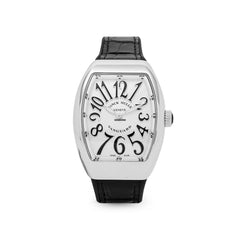 Franck Muller V 32 QZ AC.NR (BLC.NR AC) (White Dial, Black Numbers)