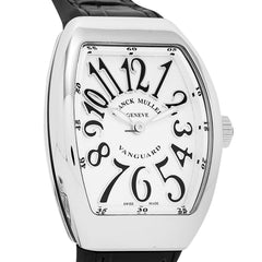 Franck Muller V 32 QZ AC.NR (BLC.NR AC) (White Dial, Black Numbers)