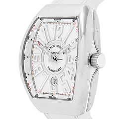 Franck Muller Vanguard V 41 SC DT BLC BLC AC (White Dial, White Numbers)