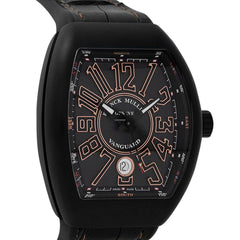 Franck Muller Vanguard V 41 SC DT TT NR 5N (Black Dial, Rose Gold Numbers)