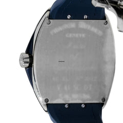 Franck Muller Vanguard V 41 SC DT YACHTING AC.BL (BL.BLC AC) (Blue Dial, White Numbers)