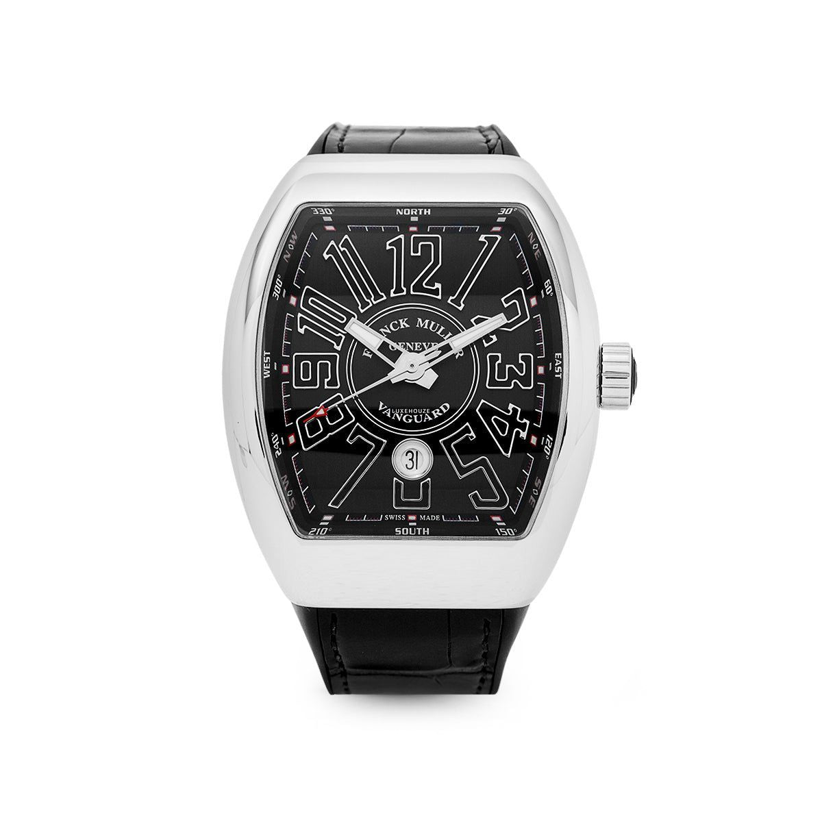 Franck Muller Vanguard V 45 SC DT NR AC (Black Dial, Black Numbers)