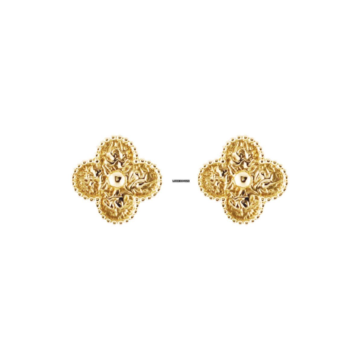 Van Cleef & Arpels Vintage Alhambra Earrings 18K Yellow Gold VCARO1IH00