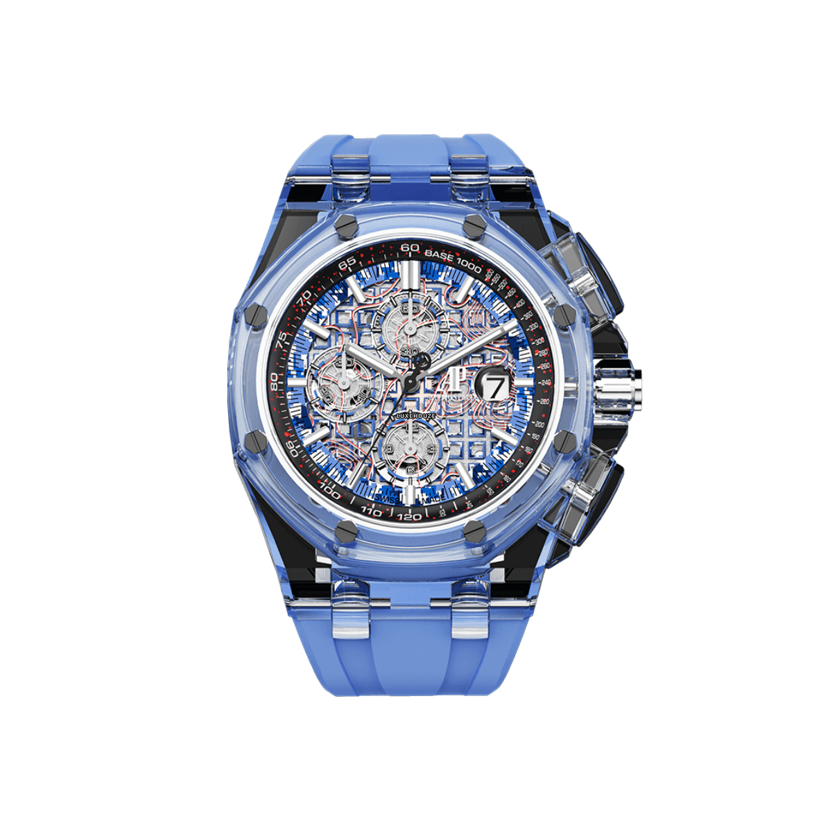 Aet Remould Royal Oak Offshore - Azure Blue, Blue Strap (Limited Edition of 10 Pieces)